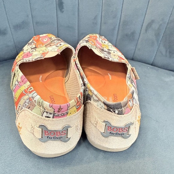 NWOT BOBS from Skechers “BOBS for Dogs” Cartoon Dog Print Flats – Memory Foam - Picture 4 of 4